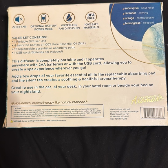 Aromatherapy diffuser with essential oils - Picture 2 of 4